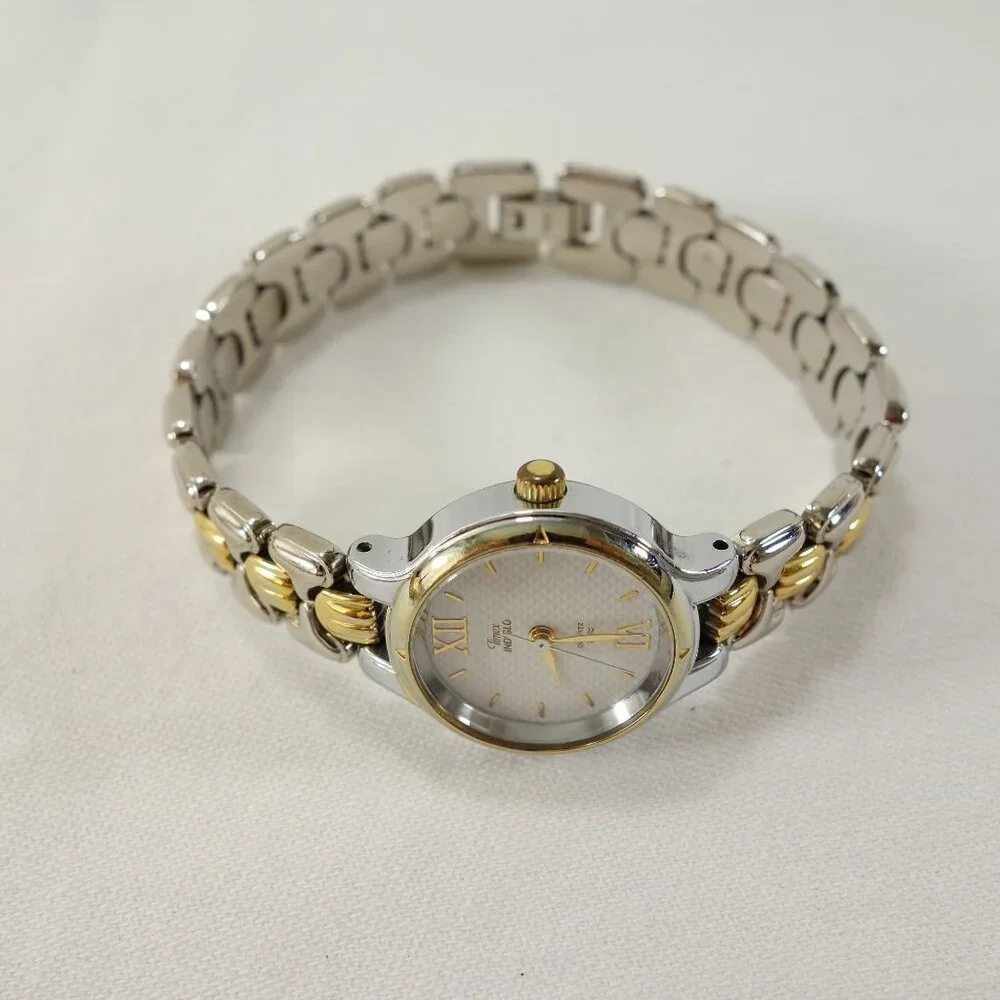 Classic Timex Indiglo Women's Two Tone Bracelet Quartz Watch‎ New Battery